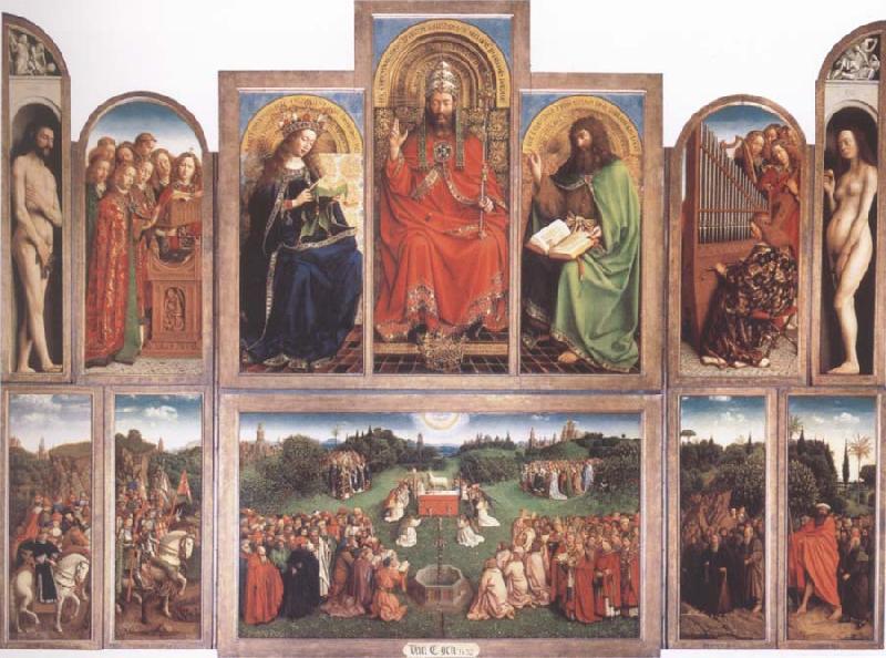 Jan Van Eyck Adoration of the Lamb Sweden oil painting art